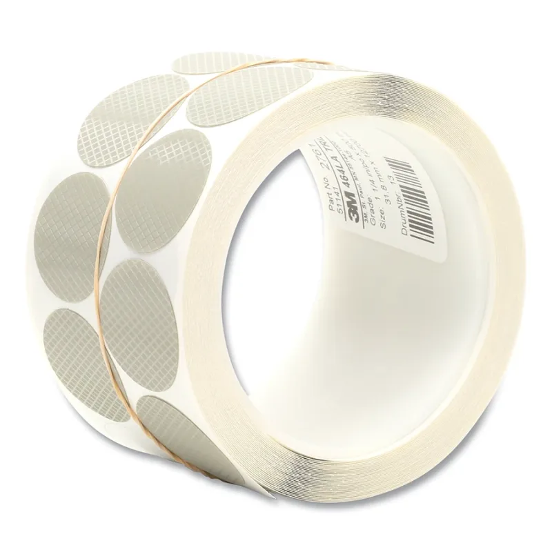 Finesse-it™ PSA Film Disc Roll, 464LA, Round, Silicon Carbide, 1-1/4 in dia x NH, A5 micron Grade, Die 125C, 10000 RPM