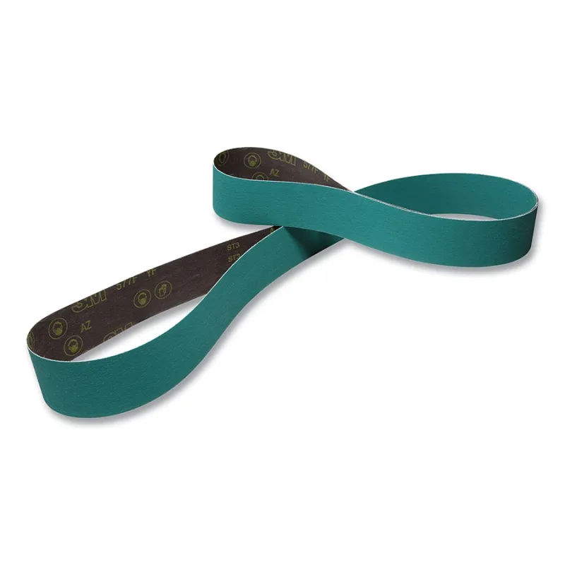 Cloth Belt, 577F, YF-Weight, 2 in W x 132 in L, 120 Grit, Alumina Zirconia, Film-Lok/Single-Flex