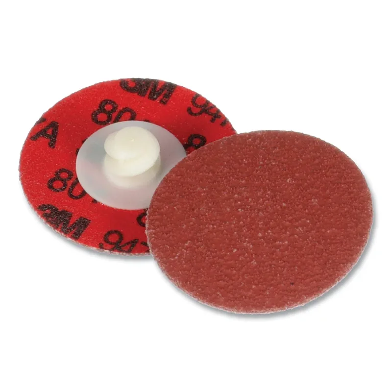 Cubitron™ II Roloc™ Durable Edge Disc 947A, 1.5 in OAL dia, 40+ Grit, 30000 RPM, Precision Shaped Ceramic, Maroon