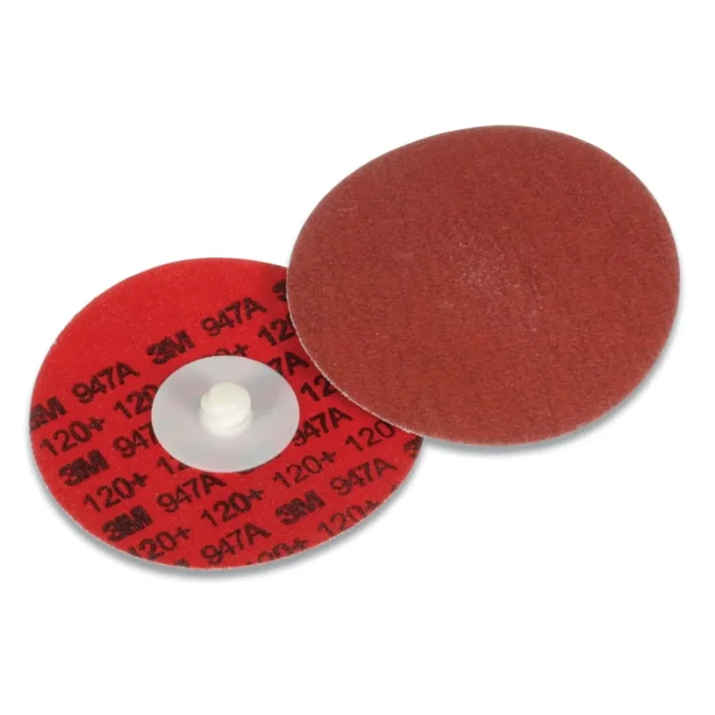 Cubitron™ II Roloc™ Durable Edge Disc 947A, 4 in dia, TR, R400BB, 120+, 12000 RPM, Precision-Shaped Ceramic
