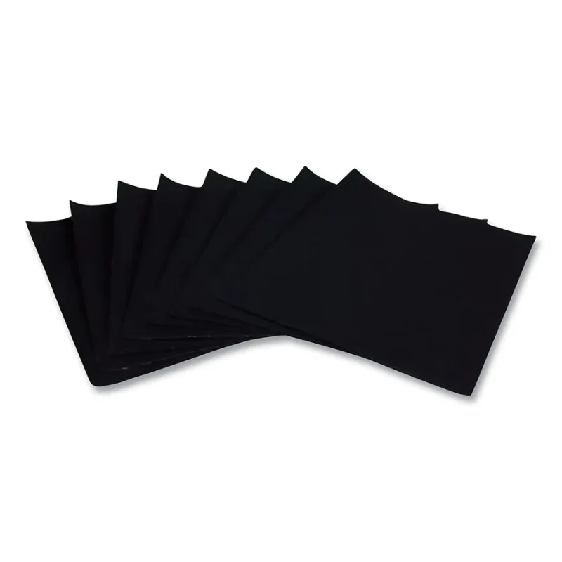 Cloth Sheets 011K, Emery Cloth, 9 in x 11 in, Fine, Black