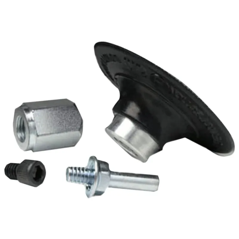 Roloc™ Hard Rubber Disc Pad Assembly w/Steel Shaft & Adaptor