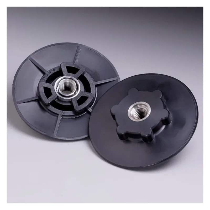 Disc Pad Hubs, 4 1/2 in Dia, Hard, Black