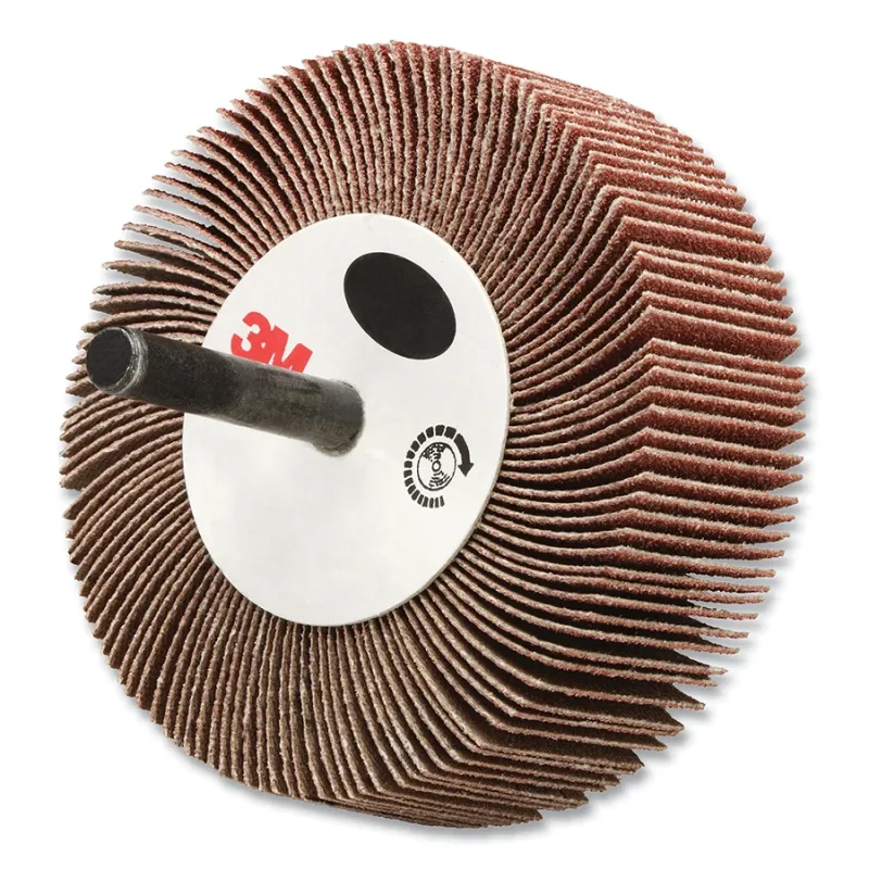 Flap Wheel 244D, 3 in dia, 80 Grit, 20000 RPM