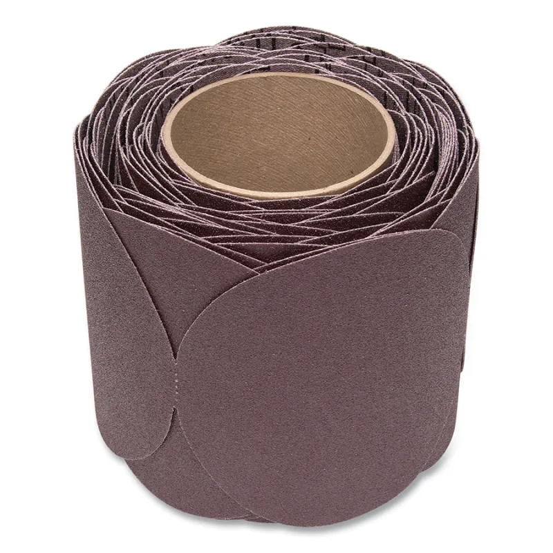 Stikit™ Cloth Disc Roll, 341D, X-Weight, 5 in dia x NH, P100 Grit, AO, 4 RL/CS