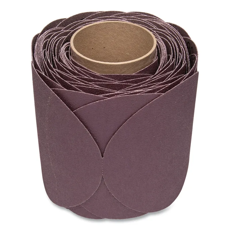 Stikit™ Cloth Disc Roll, 341D, X-Weight, 6 in dia x NH, 80 Grit, AO, 4 EA/CS