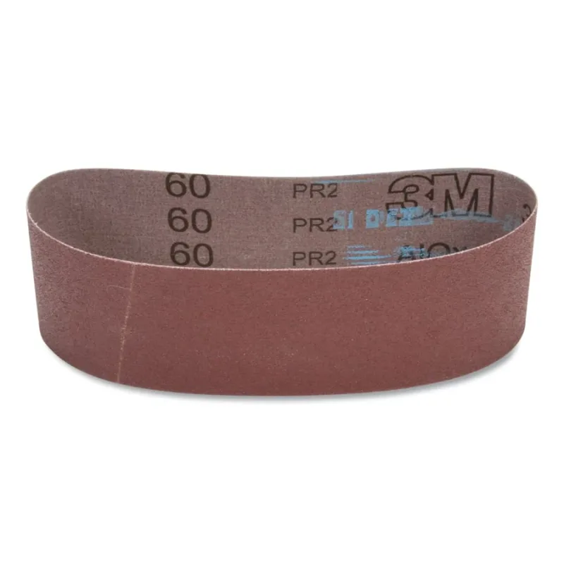 Cloth Belt, 340D, X-Weight, 3 in W x 21 in L, 60 Grit, Aluminum Oxide, Film-Lok/Single Flex