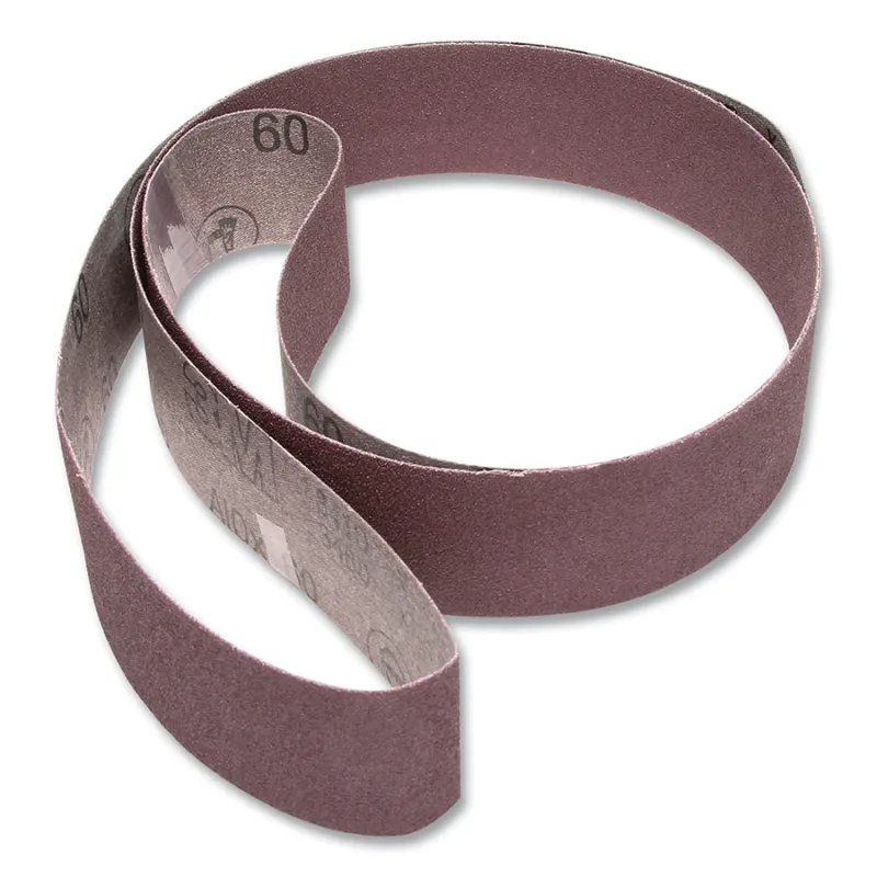 Cloth Belt, 341D, X-Weight, 2 in W x 60 in L, P120 Grit, Aluminum Oxide, Film-Lok/Single-Flex