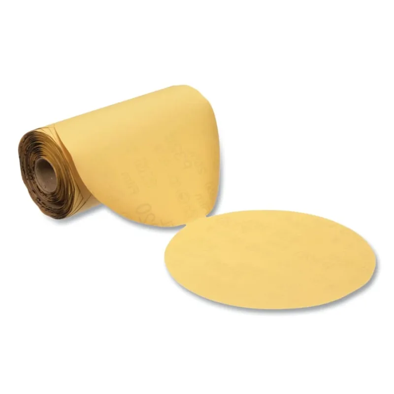 Stikit™ Gold Film Disc Roll 255L, Aluminum Oxide, 5 in dia., 10,000 rpm, P80 Grit
