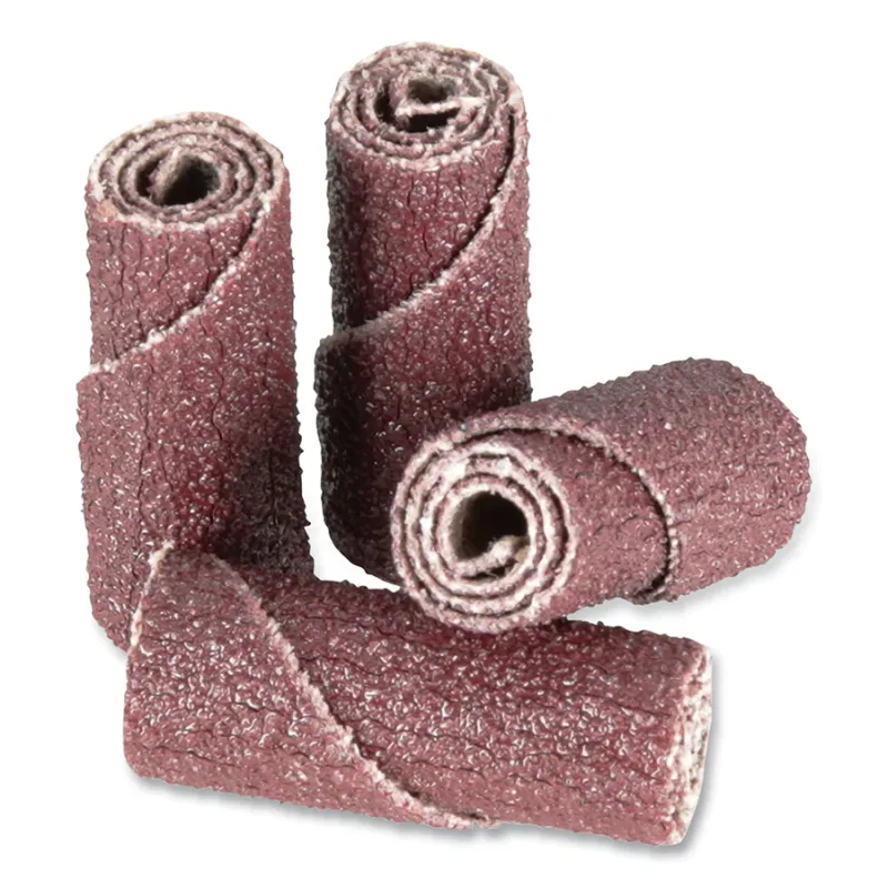 Cartridge Roll, 341D, X-Weight, 1/2 in dia x 1 in L x 1/8 in Arbor, 80 Grit, AO, Straight