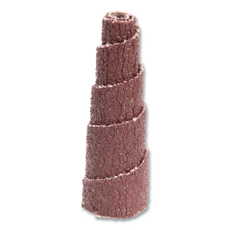 Cartridge Roll, 341D, X-Weight, 1/2 in dia x 1-1/2 in L x 1/8 in Arbor, 50 Grit, AO, Full Tapered
