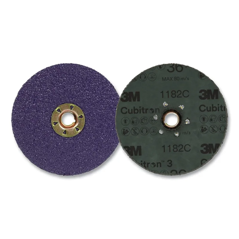 Cubitron™ 3 Fibre Disc 1182C, Precision Shaped Ceramic, 4 in dia, TN Quick Change, Die 400N, 25 EA/BG