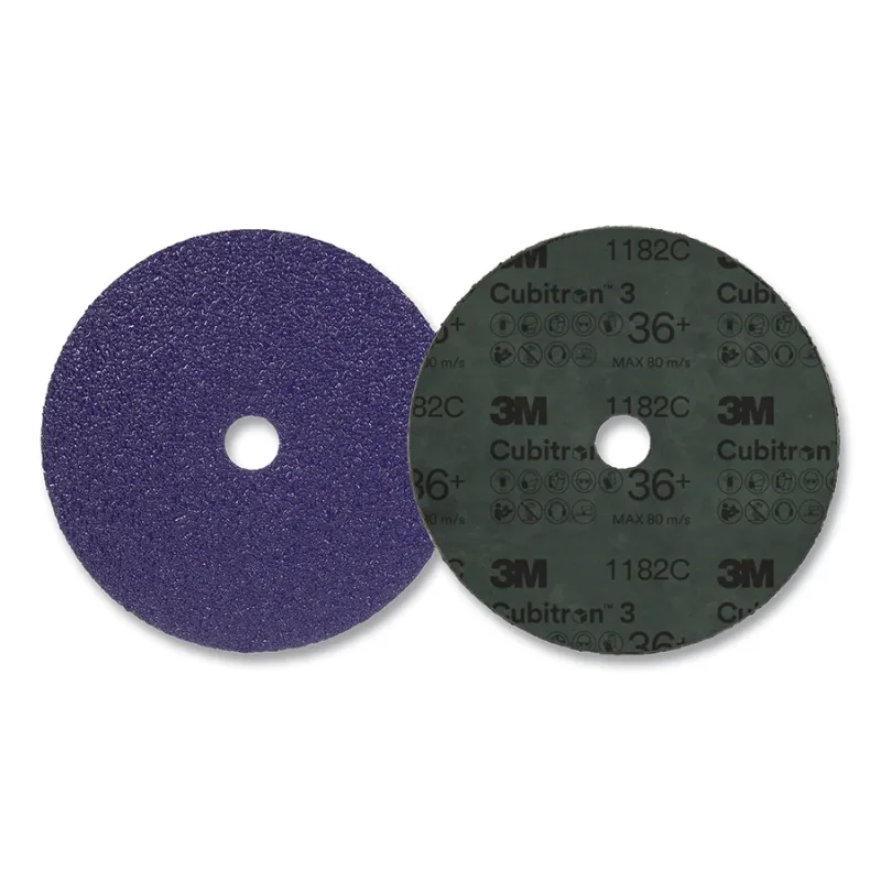 Cubitron™ 3 Fibre Disc 1182C, Precision Shaped Ceramic, 7 in dia, 0.875 in AH, 36+, Die 700BB, 5 EA/BG