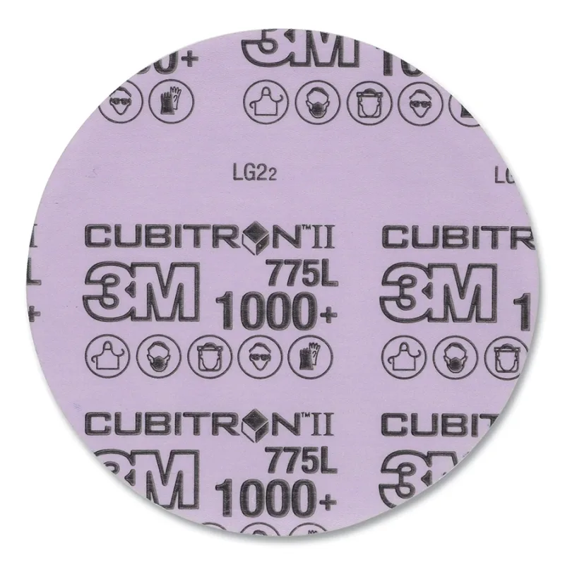 Cubitron™ II Hookit™ 775L Film Disc, Precision Shaped Ceramic, 3 in dia, 1000+ Grit, 300V