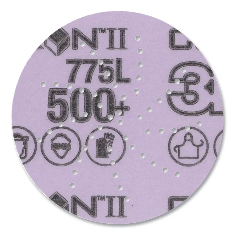 Xtract™ Cubitron™ II Film Disc 775L, Precision-Shaped Ceramic, 3 in dia, 500+ Grit, 300DS