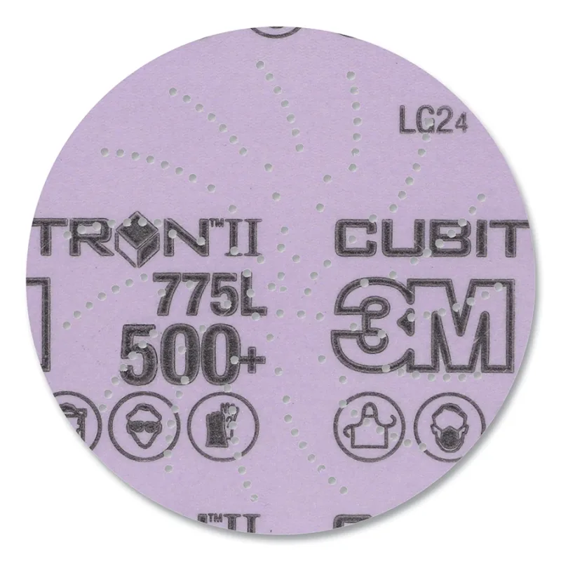 Xtract™ Cubitron™ II Film Disc 775L, Precision-Shaped Ceramic, 5 in dia, 500+ Grit, 500LG