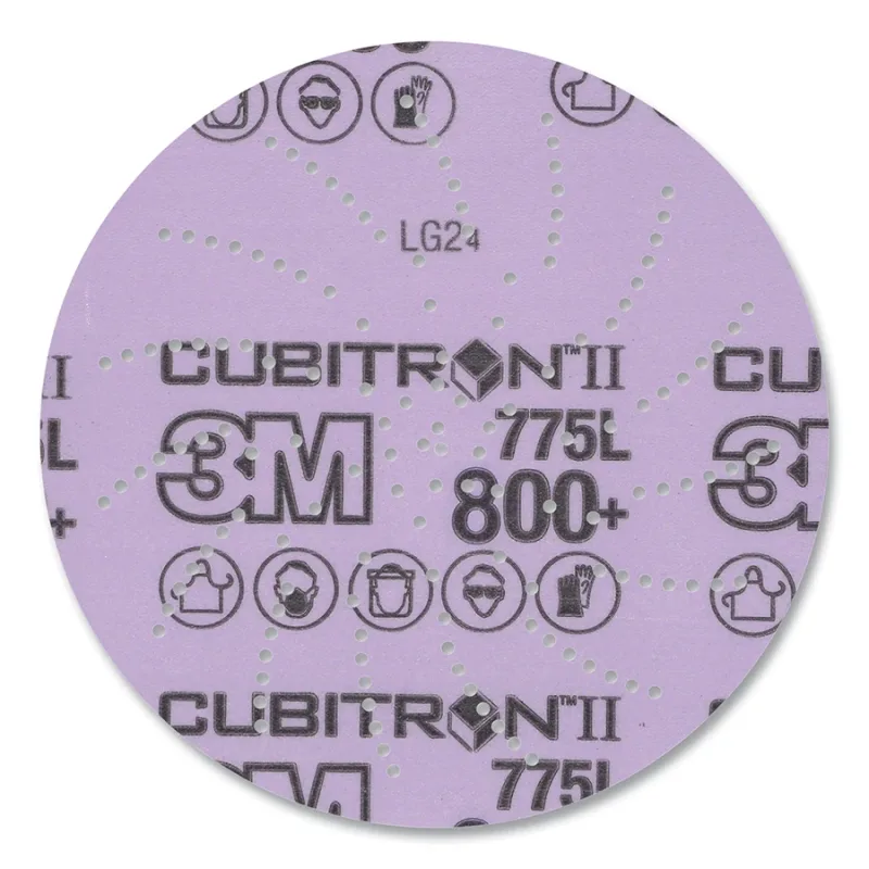 Xtract™ Cubitron™ II Film Disc 775L, Precision-Shaped Ceramic, 5 in dia, 800+ Grit, 500LG