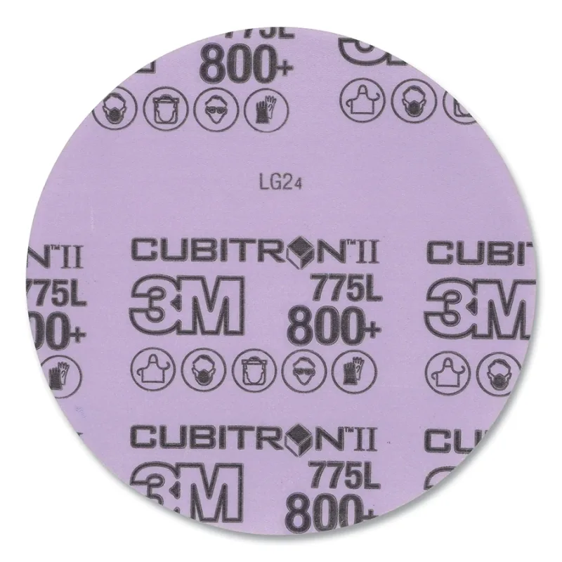 Cubitron™ II Hookit™ 775L Film Disc, Precision Shaped Ceramic, 6 in dia, 800+ Grit, 600Z