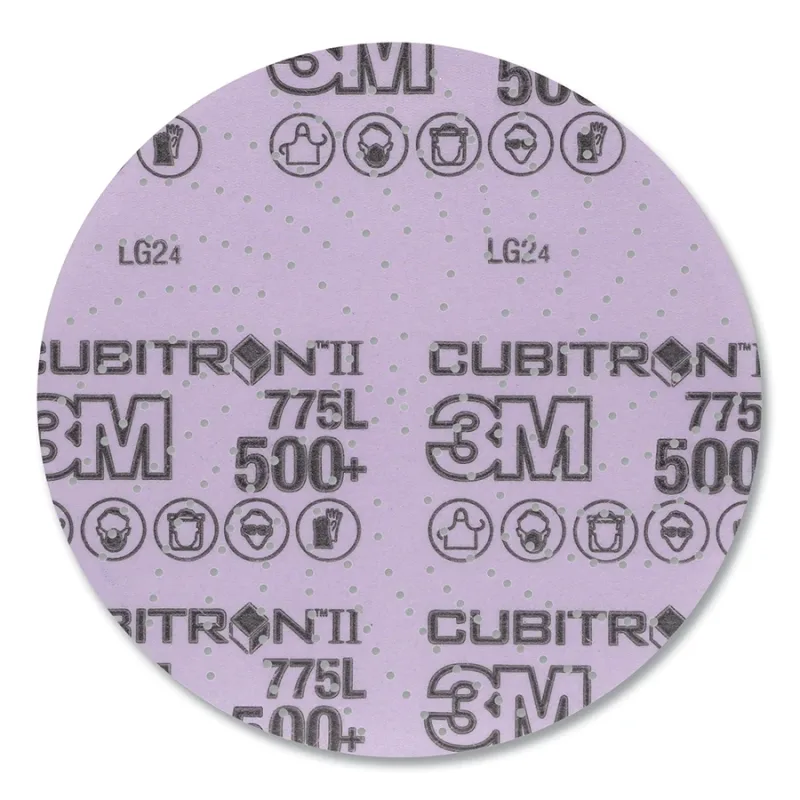 Xtract™ Cubitron™ II Film Disc 775L, Precision-Shaped Ceramic, 6 in dia, 500+ Grit, 600LG