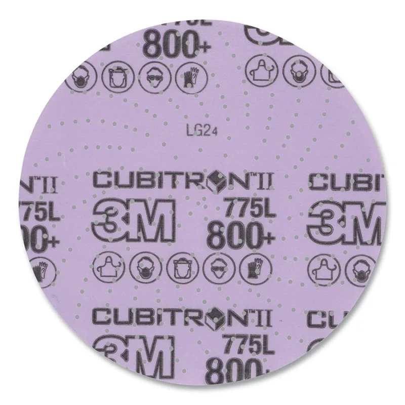 Xtract™ Cubitron™ II Film Disc 775L, Precision-Shaped Ceramic, 6 in dia, 800+ Grit, 600LG