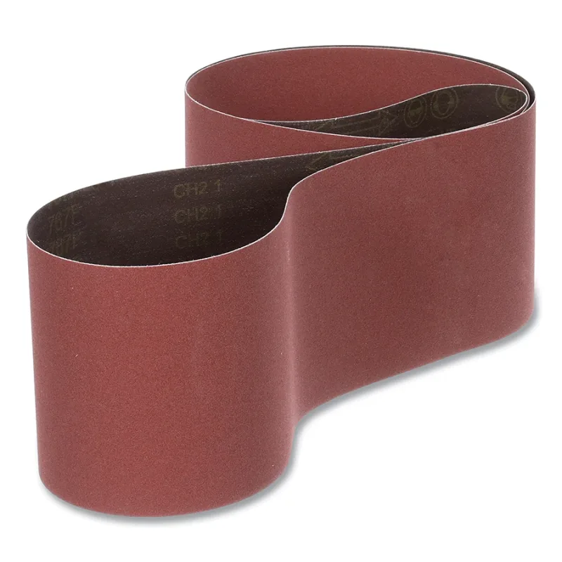 767F Cloth Belt, 6 in W, 48 in L, 80+ Grit, Precision Shaped Ceramic