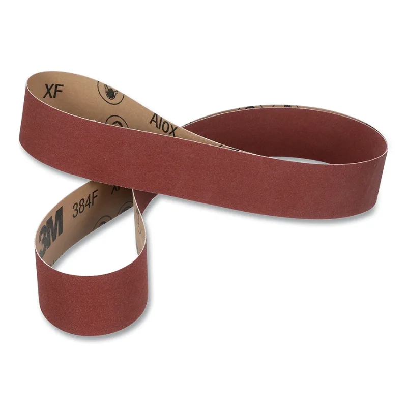 Cloth Belt, 384F, XF-Weight, 2 in W x 72 in L, 180+ Grit, Aluminum Oxide, Film-lok/Single-flex