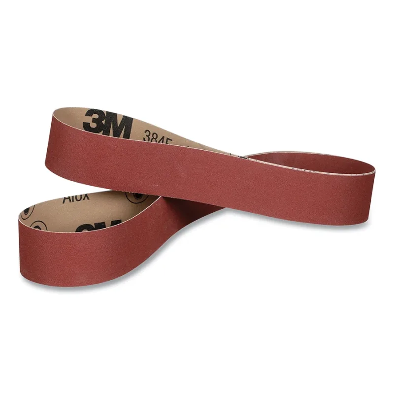 Cloth Belt, 384F, XF-Weight, 2 in W x 72 in L, 50+ Grit, Aluminum Oxide, Film-lok/Single-flex