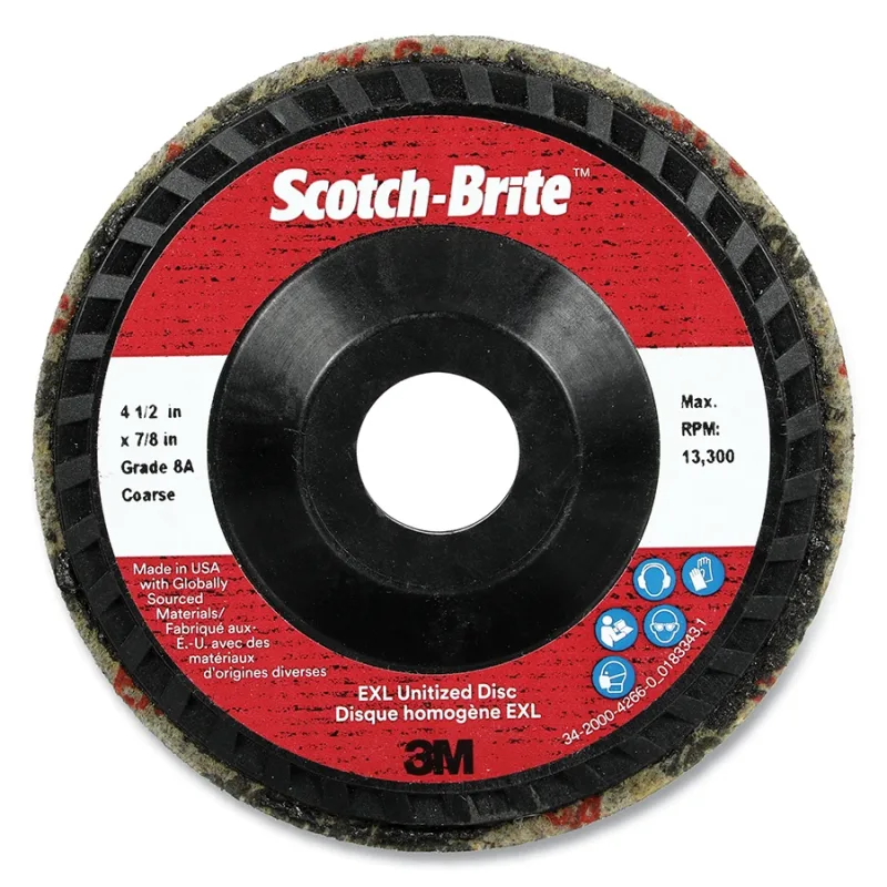 UNITIZED DISC, XL-UD, 8ACOARSE, 4-1/2" X 7/8