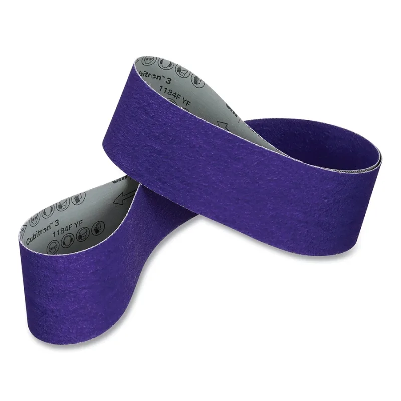 Cubitron™ 3 Cloth Belt 1184F, Precision Shaped Ceramic, 6 in W x 90 in L, 36+ Grit, Film-lok, Single-flex