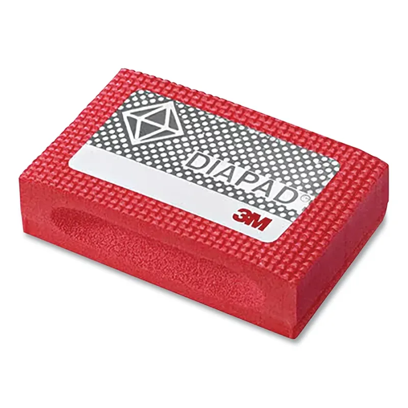 Flexible Diamond Hand Laps 6200J, 2-1/4 in x 3-3/4 in, M74, Red