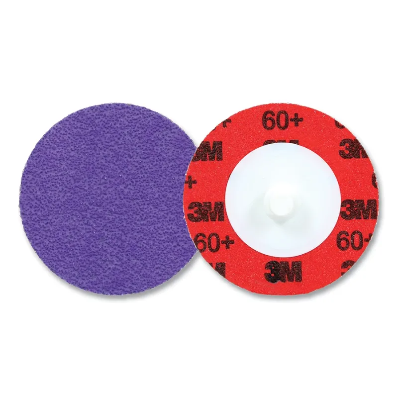 Cubitron™ 3 Roloc™ Durable Edge Disc 1184F, Precision Shaped Ceramic, 2 in dia, 60+, TR, Die R200P, 50 EA/CT
