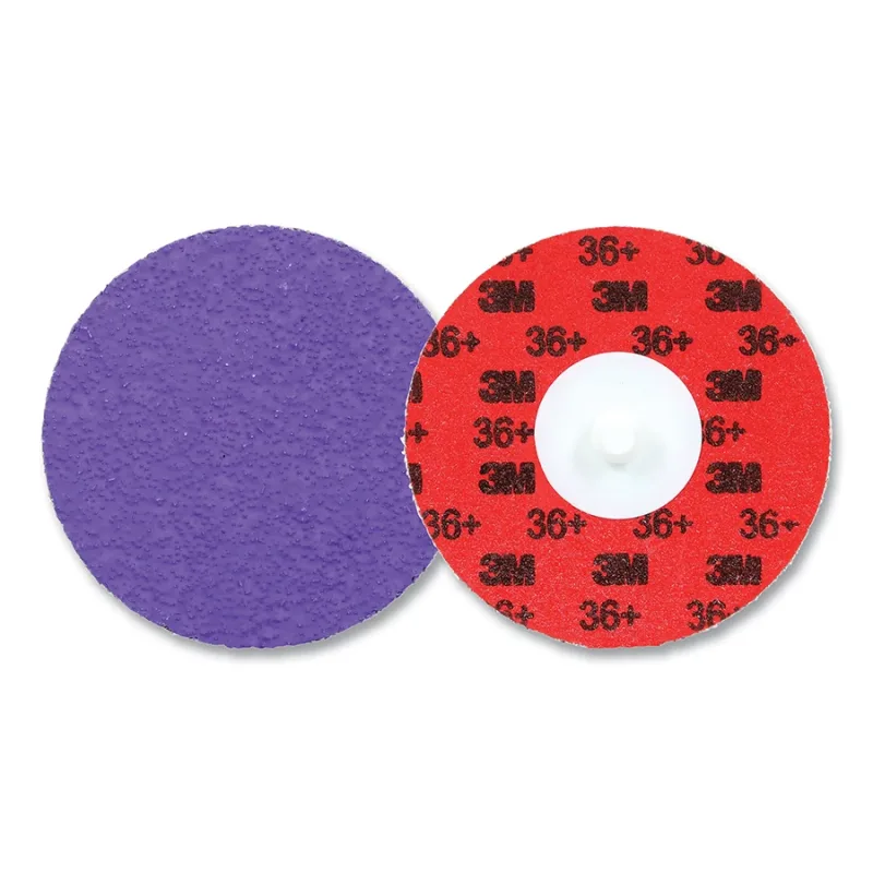 Cubitron™ 3 Roloc™ Durable Edge Disc 1184F, Precision Shaped Ceramic, 4 in dia, 36+, TR, Die R400BB, 25 EA/CT
