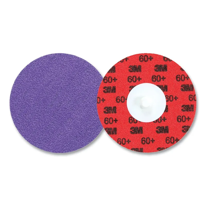 Cubitron™ 3 Roloc™ Durable Edge Disc 1184F, Precision Shaped Ceramic, 4 in dia, 60+, TR, Die R400BB, 25 EA/CT