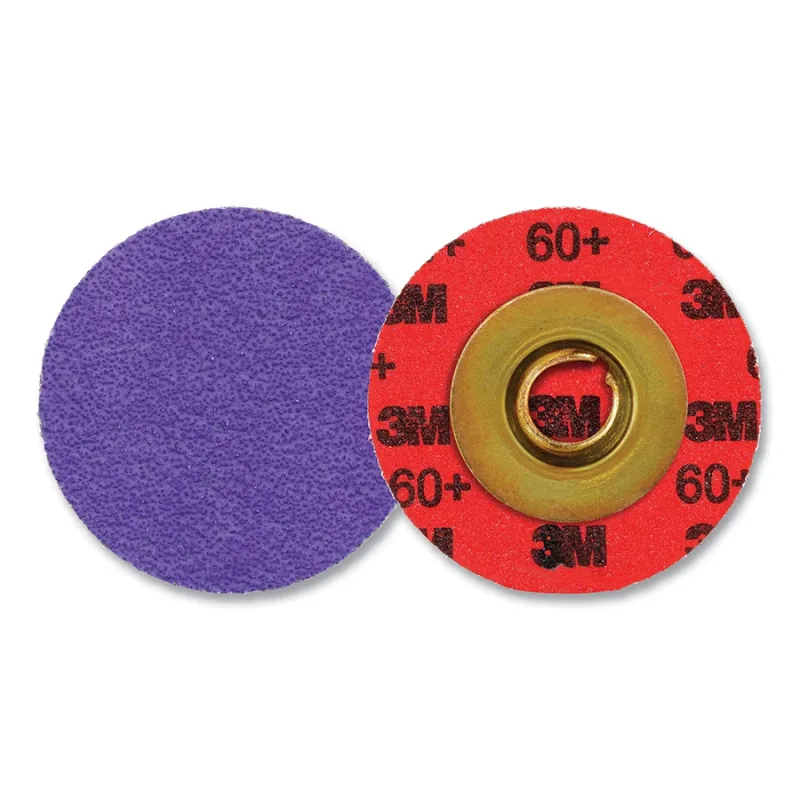 Cubitron™ 3 Roloc™ Durable Edge Disc 1184F, Precision Shaped Ceramic, 2 in dia, 60+, TSM, Die RS200PM, 50 EA/CT
