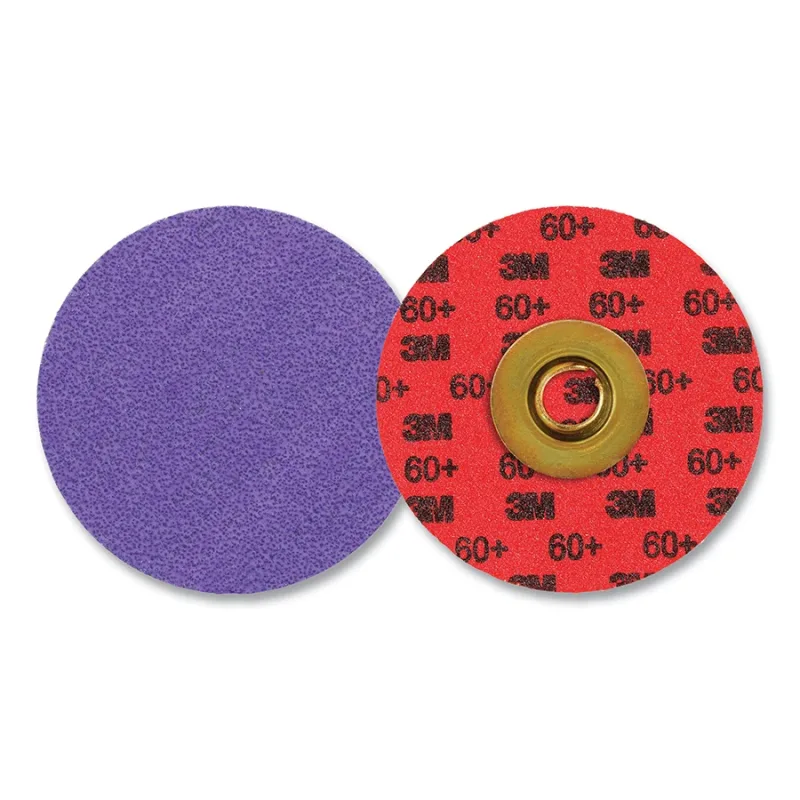 Cubitron™ 3 Roloc™ Durable Edge Disc 1184F, Precision Shaped Ceramic, 3 in dia, 60+, TSM, Die RS200PM, 50 EA/CT