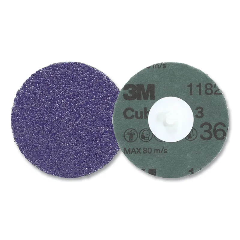 Cubitron™ 3 Roloc™ Fibre Disc 1182C, Precision Shaped Ceramic, 4 in dia, 36+, TR, Die R400BB, 25 EA/CT