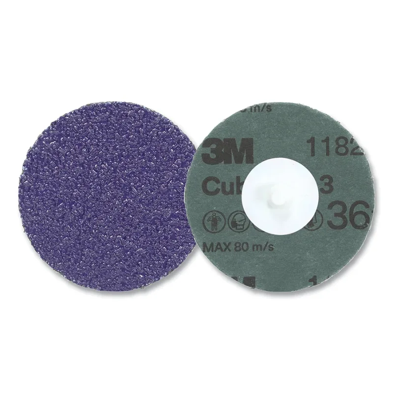 Cubitron™ 3 Roloc™ Fibre Disc 1182C, Precision Shaped Ceramic, 4 in dia, 36+, TS, Die RS400BB, 25 EA/CT