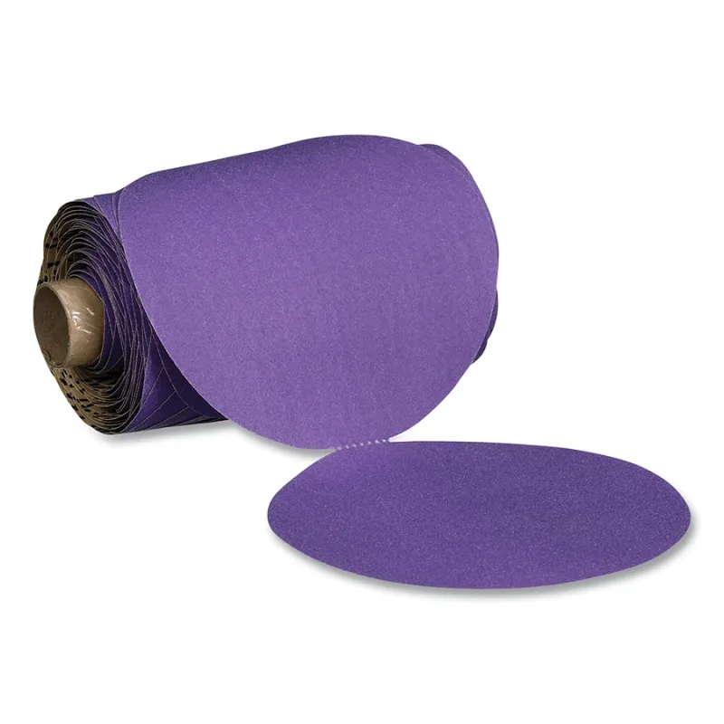 732U Paper Disc Roll, 5 in x NH, 240+ Grit, C-Weight, Die 500X