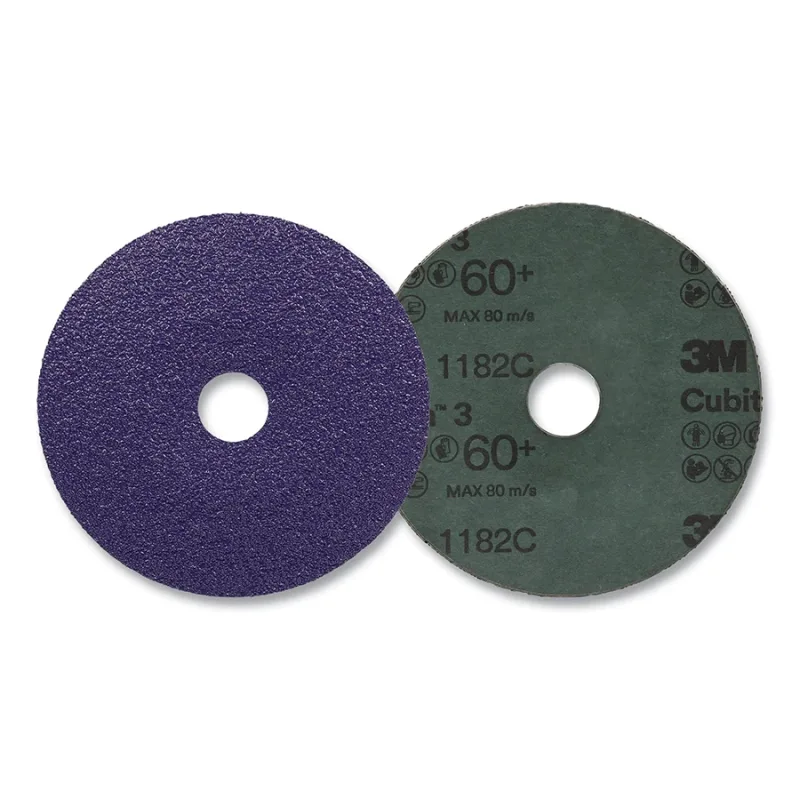 Cubitron™ 3 Fibre Disc 1182C, Precision Shaped Ceramic, 6 in dia, 0.875 in AH, 60+, Die 600T, 25 EA/BG