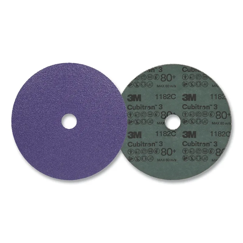 Cubitron™ 3 Fibre Disc 1182C, Precision Shaped Ceramic, 7 in dia, 0.875 in AH, 80+, Die 700BB, 25 EA/BG