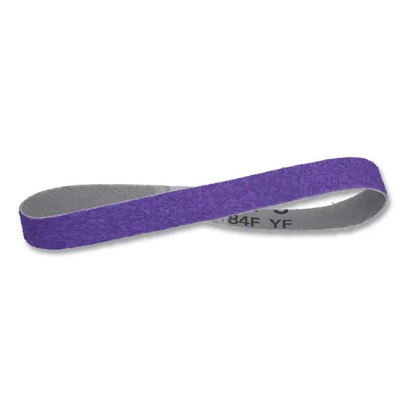Cubitron™ 3 Cloth Belt 1184F, Precision Shaped Ceramic, 3/4 in W x 18 in L, 60+ Grit, Fabri-Lok, Single-flex