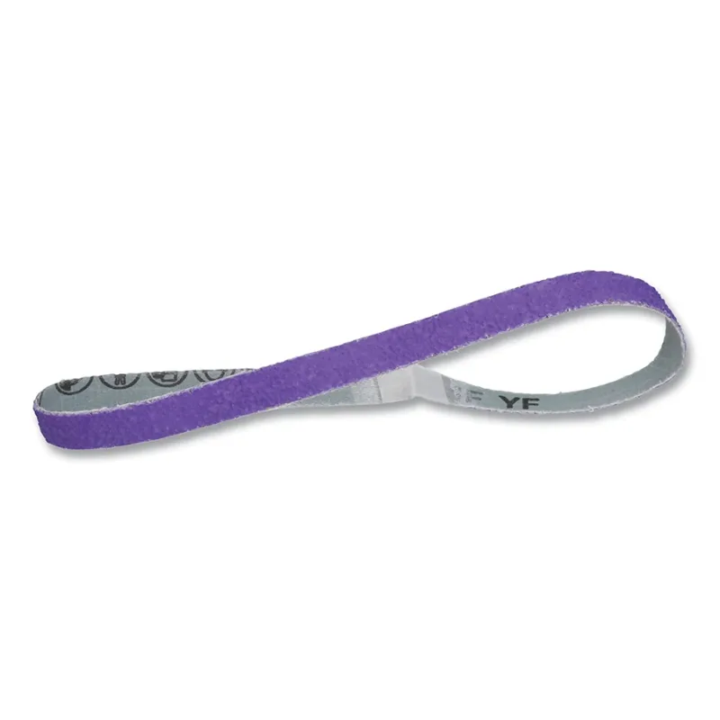 Cubitron™ 3 Cloth Belt 1184F, Precision Shaped Ceramic, 1/2 in W x 18 in L, 60+ Grit, Fabri-lok, Single-flex