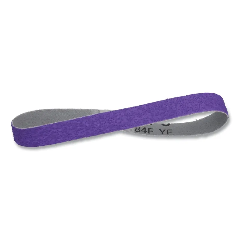 Cubitron™ 3 Cloth Belt 1184F, Precision Shaped Ceramic, 3/4 in W x 18 in L, 80+ Grit, Fabri-Lok, Single-flex