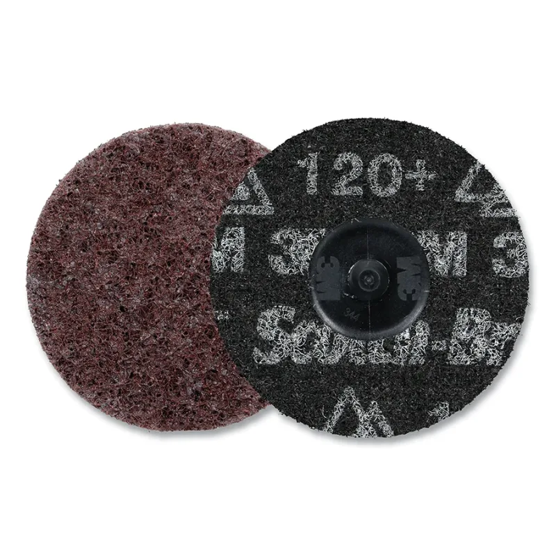 Roloc™ Precision Surface Conditioning Disc, Heavy Duty, 3 in dia, TR, Coarse, 120 Grit, 20000 RPM
