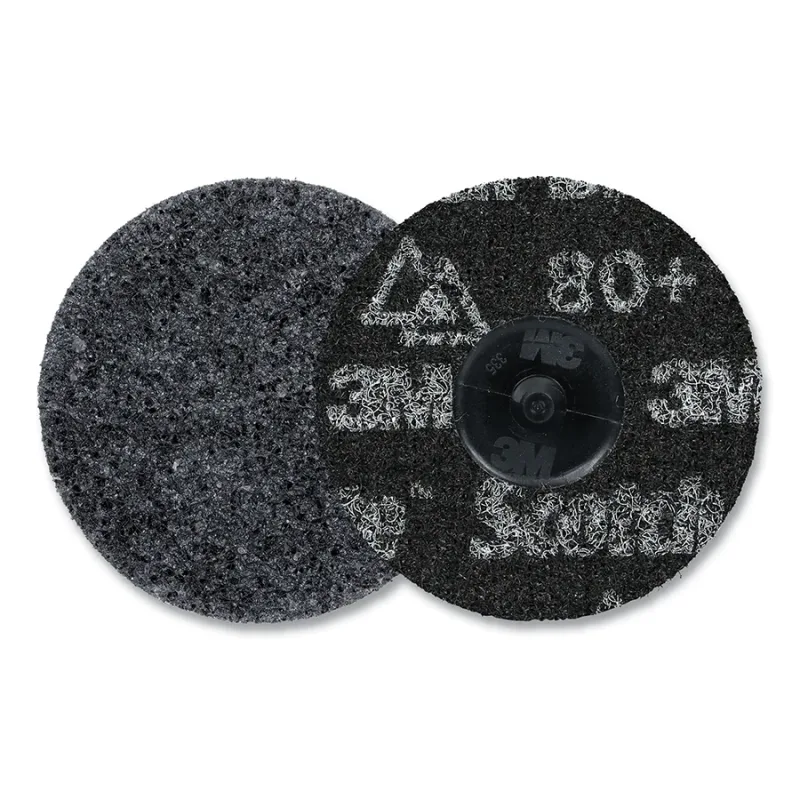 Roloc™ Precision Surface Conditioning Disc, Heavy Duty, 3 in dia, TR, Extra Coarse, 80 Grit, 20000 RPM