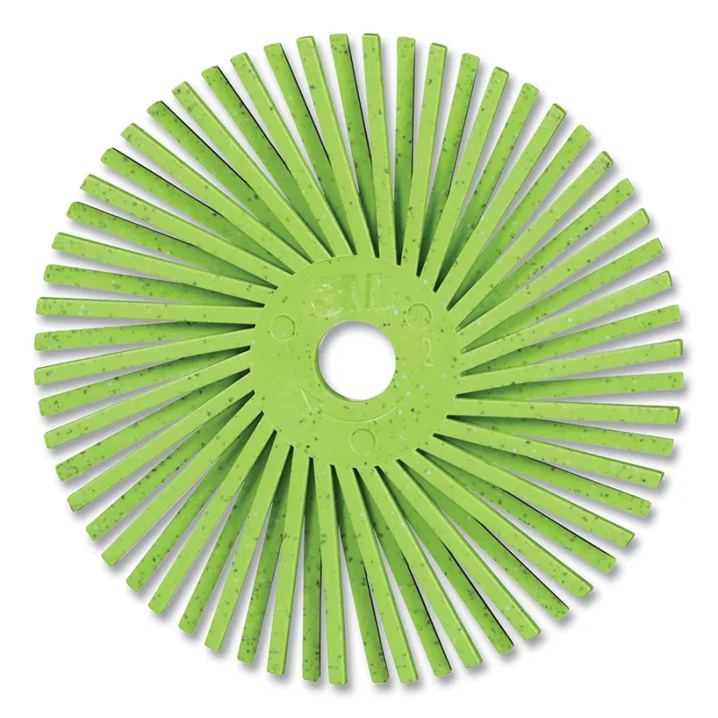 Precision Radial Bristle Brush, PSG, 3 in x 3/8 in, 50+ Grit, Type A