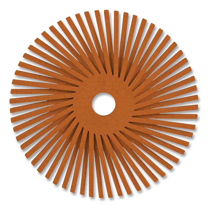 Precision Radial Bristle Brush, PSG, 3 in, 80+ Grit, Type A