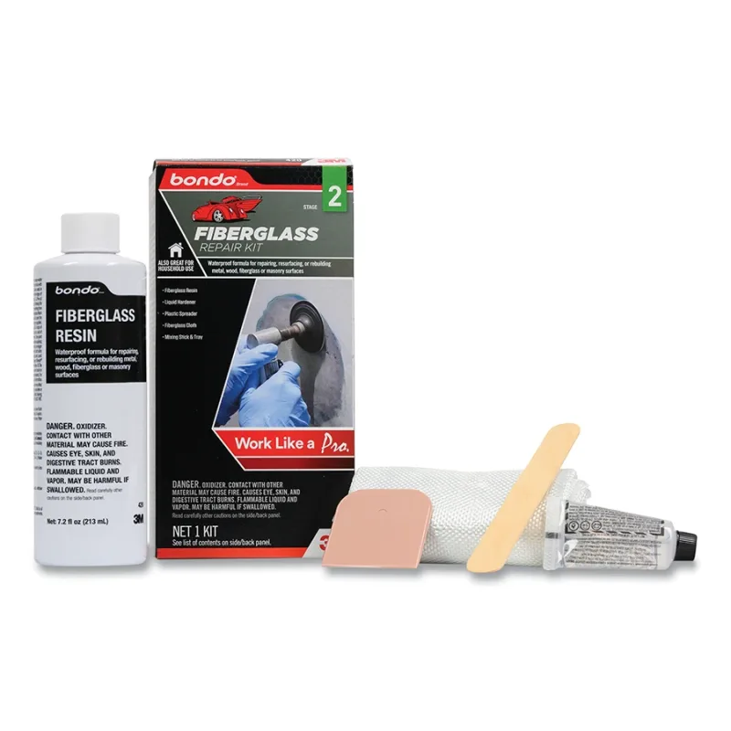 Fiberglass Repair Kit, 8 oz, Yellow