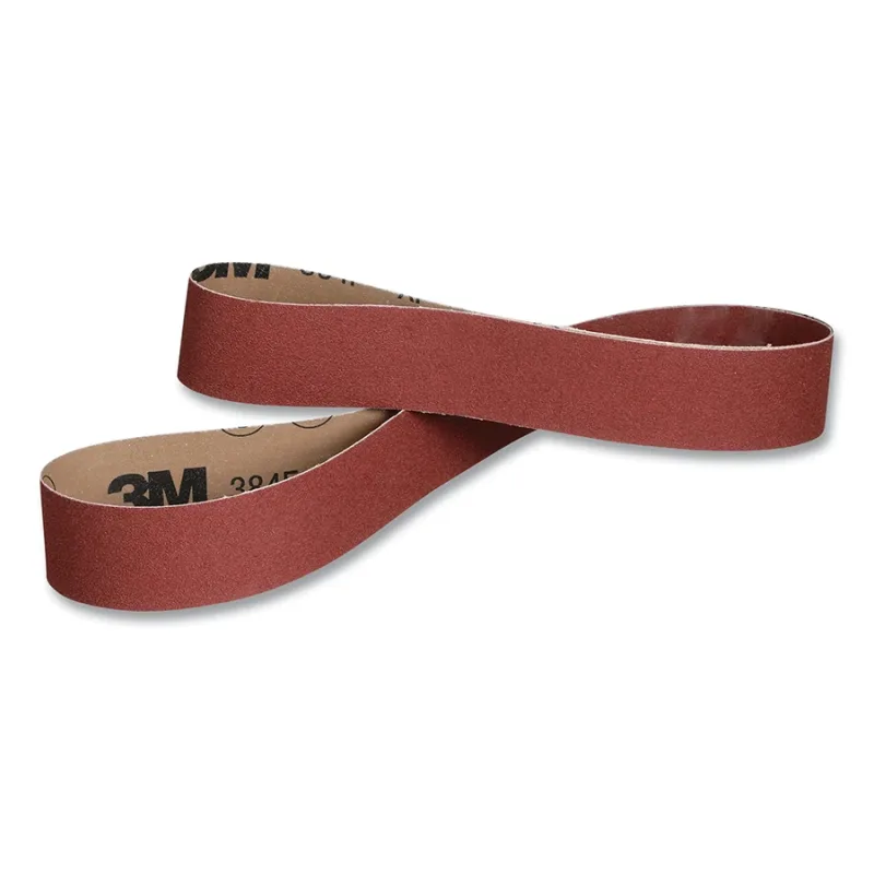 Cloth Belt, 384F, XF-Weight, 1/2 in W x 24 in L, 60+ Grit, Aluminum Oxide, Fabri-lok/Full-flex