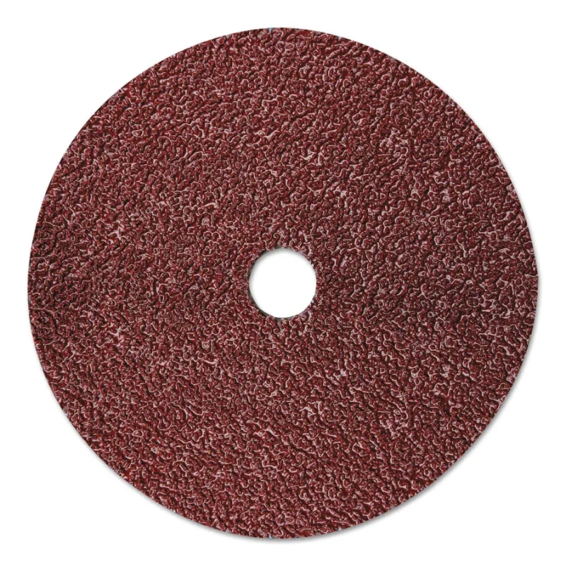 Fibre Disc 782C, Precision Shaped Ceramic, 5 in dia x 7/8 in Center Hole, 80+ Grit, Die 500P